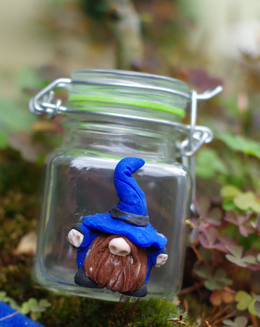 Gnome Stash Jar (Blue)