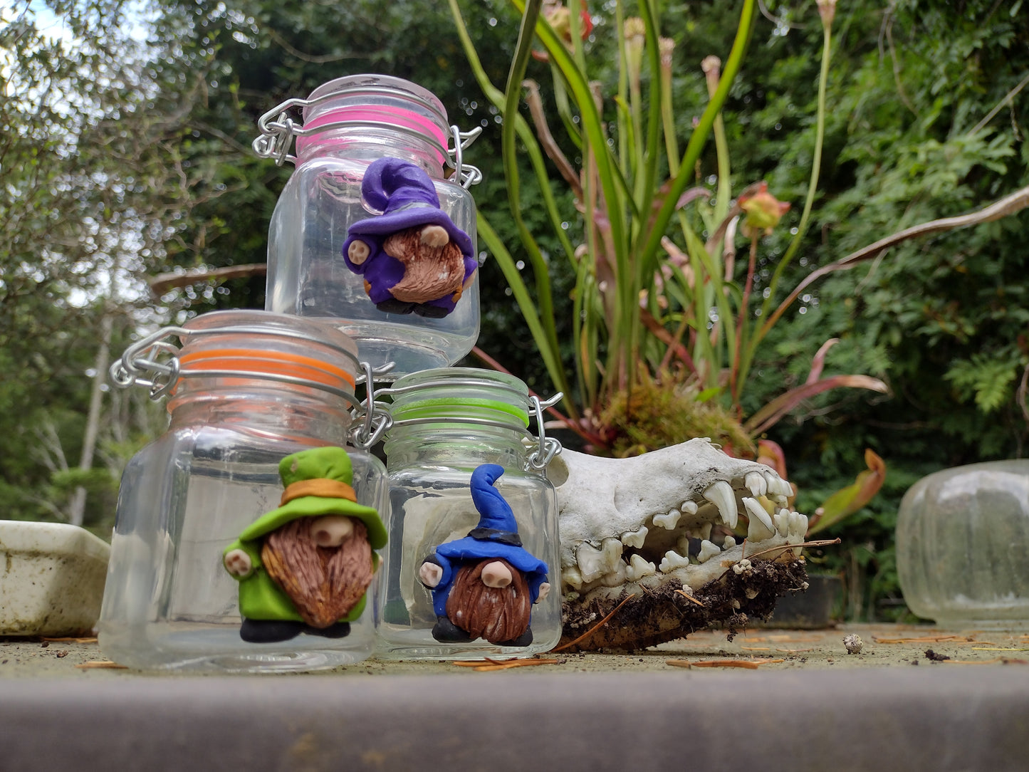Gnome Stash Jar (Blue)