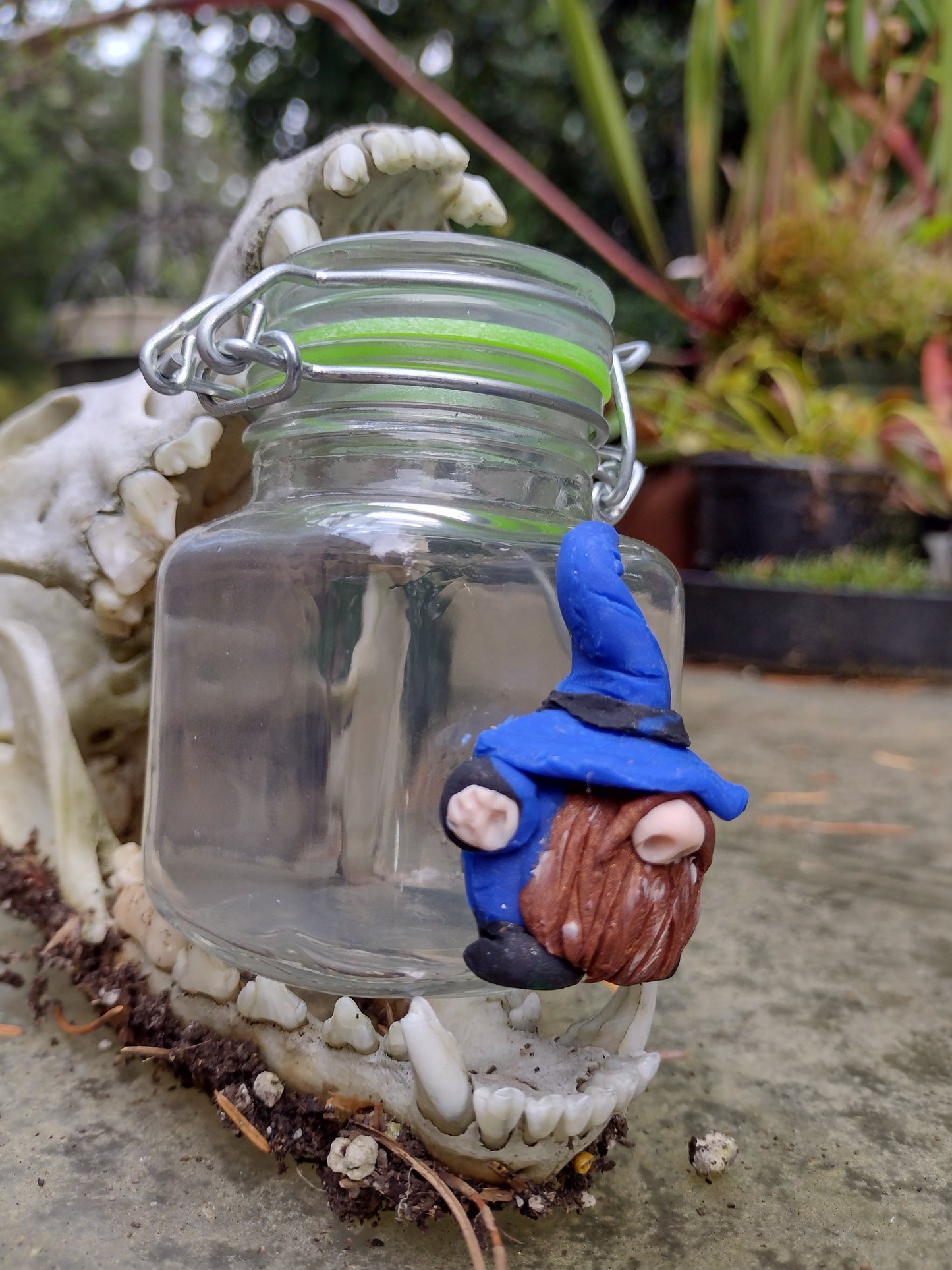 Gnome Stash Jar (Blue)