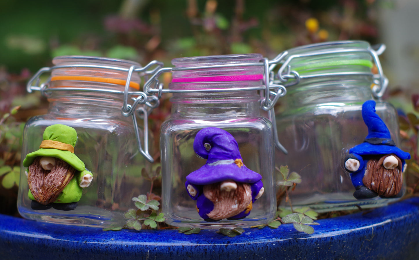 Gnome Stash Jar (Blue)