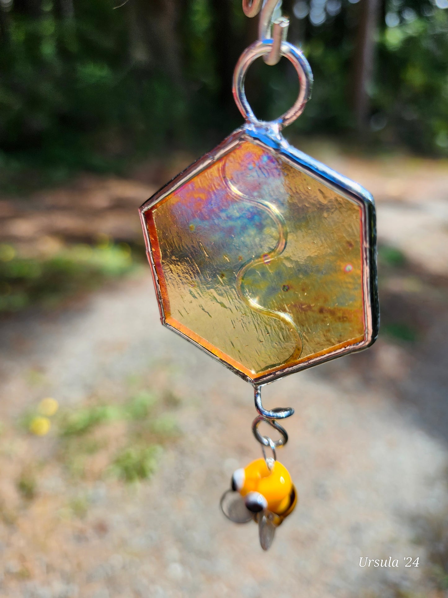 Happy Bee, doing what it does best! Honey Bee Sun catcher