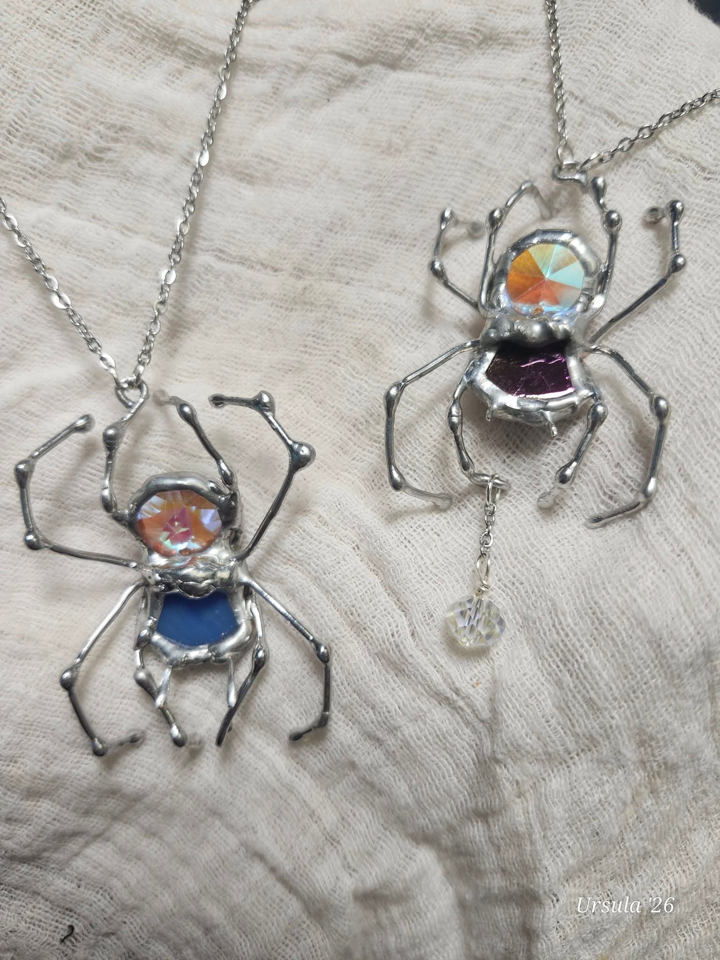 Spider: prism, labradorite, marble, agate