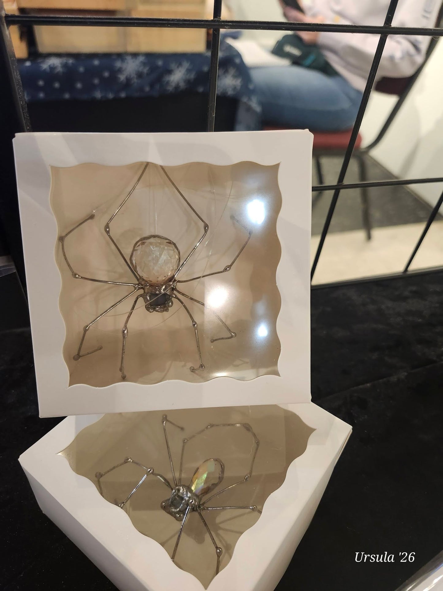 Spider: prism, labradorite, marble, agate